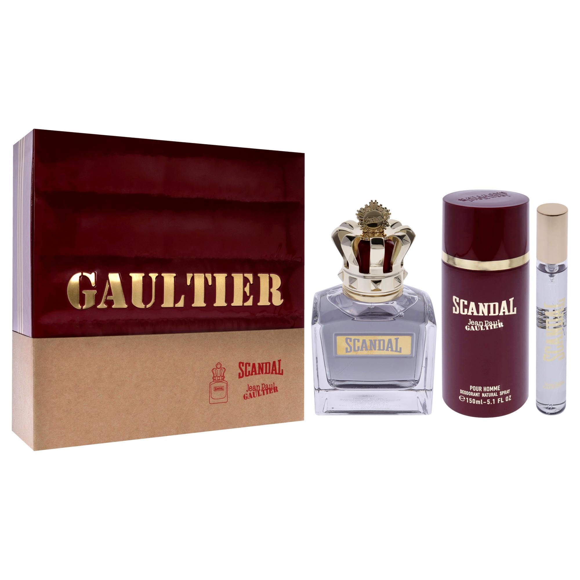 Jean Paul Gaultier Scandal 3-Piece Men's Fragrance Set